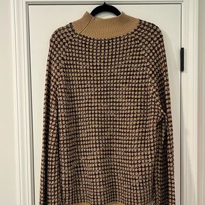SHEIN Tan and Black Sweater